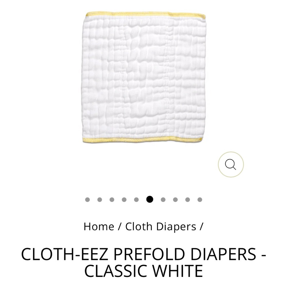 Cloth-Eez Prefold Diapers Size Small